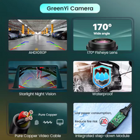 GreenYi 170 Degree 1920 x 1080P AHD Trunk Handle Car Rear View Camera For Ford Focus 3 MK3 C MAX