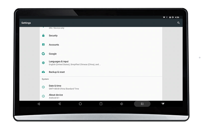 12.5'' Touch Screen Headrest Monitor