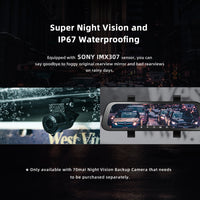 9.35''  70mai Mirror Car Recorder Stream Media Car DVR