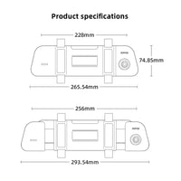 9.35''  70mai Mirror Car Recorder Stream Media Car DVR