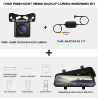 9.35''  70mai Mirror Car Recorder Stream Media Car DVR