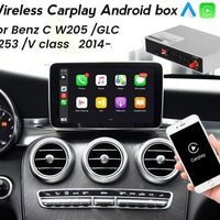 Wireless Carplay, Android Auto box For benz C-Class W205/GLC-Class X253/V-Class W446 2015-2021 NTG 5.0
